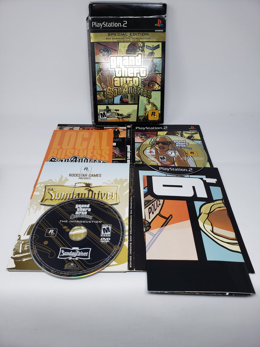 Grand Theft Auto San Andreas Special Edition PlayStation 2 PS2 Sunday  Driver! 710425279188