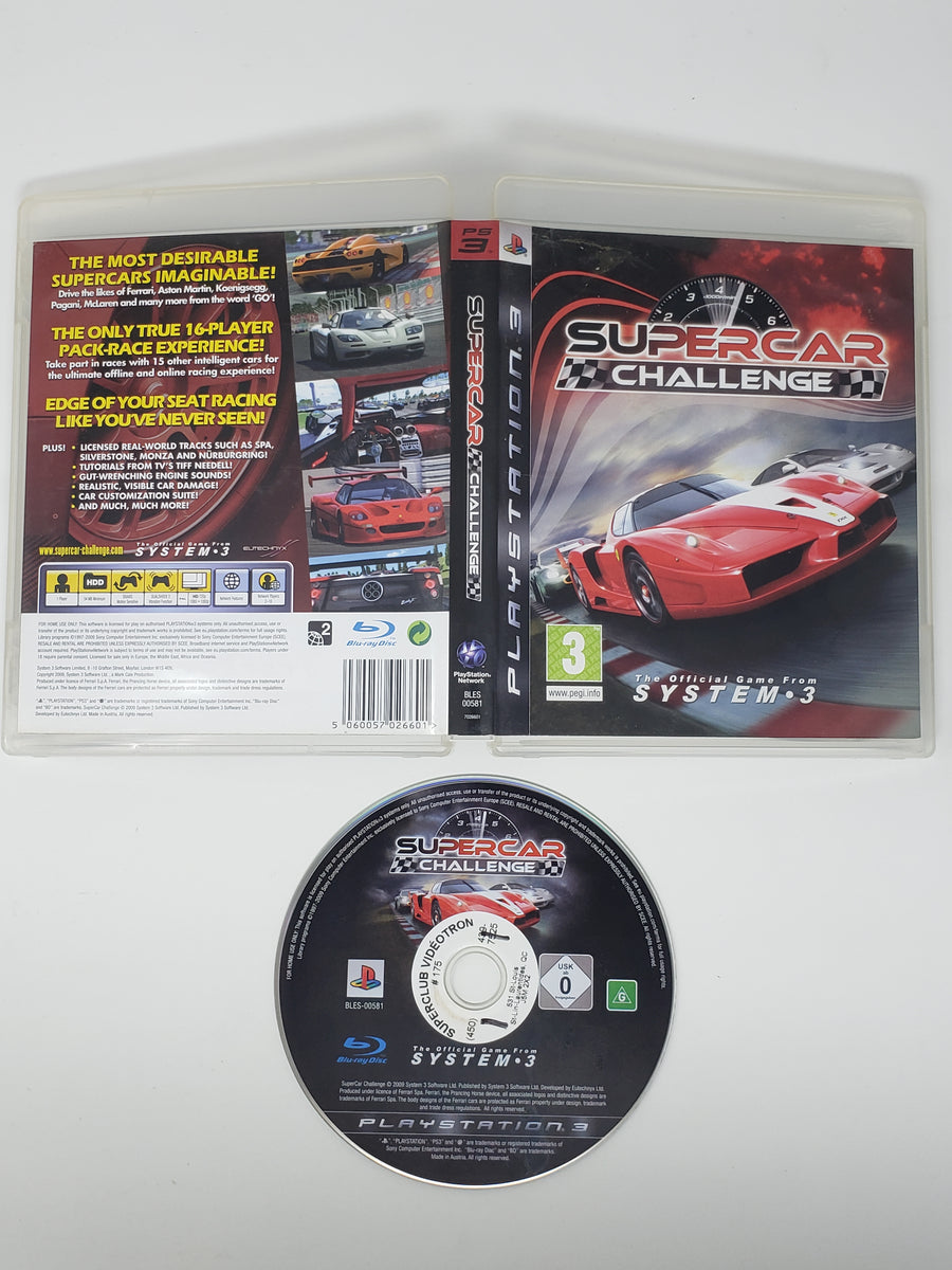 Jeu PS3 Supercar Challenge - PAL - Bon état - Boîtier Et Manuel Inclus