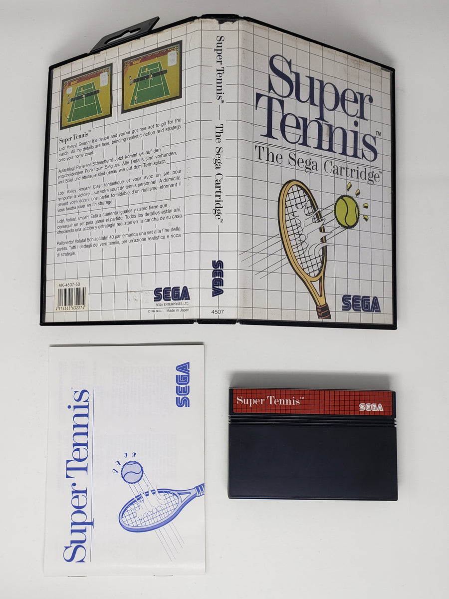 Jeu Super Tennis Pour Sega Master System - Sans Boîtier - Cartouche Seule - Bon état