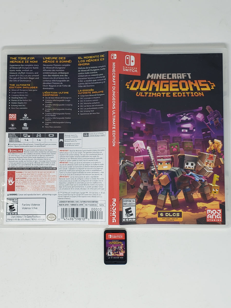 minecraft dungeons for switch