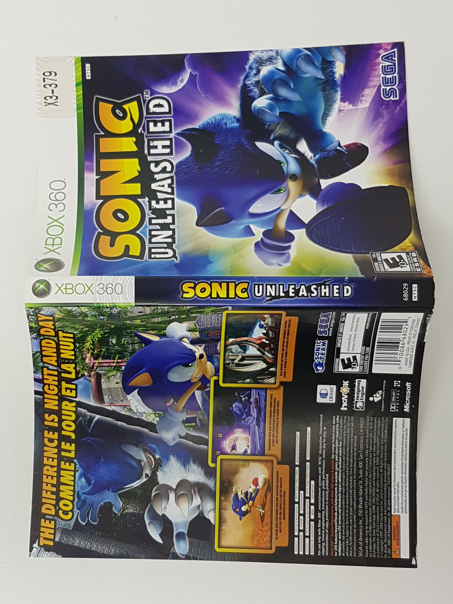 Sonic Unleashed Cover Art Microsoft XBOX 360 Respawnandreplay sonic-unleashed-cover-art-microsoft-xbox-360-respawnandreplay