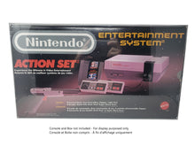 Load image into Gallery viewer, BOX PROTECTOR FOR NINTENDO NES CONSOLE ACTION SET CLEAR PLASTIC CASE