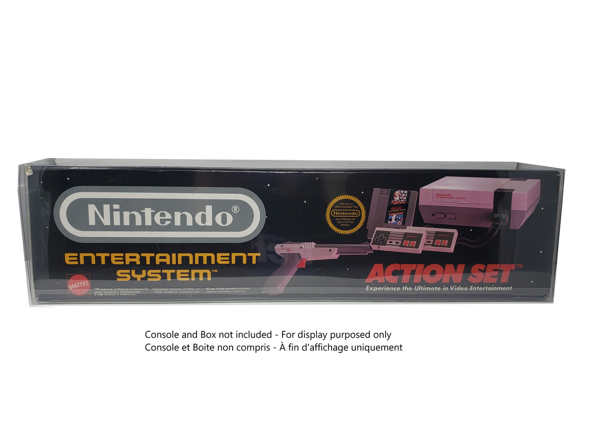BOX PROTECTOR FOR NINTENDO NES CONSOLE ACTION SET CLEAR PLASTIC