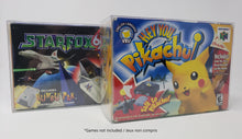 Load image into Gallery viewer, BOX PROTECTOR FOR HEY YOU PIKACHU OR STARFOX 64 CLEAR PLASTIC CASE - NINTENDO 64 | N64