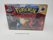 Load image into Gallery viewer, NINTENDO 64 N64 POKEMON STADIUM CLEAR BOX PROTECTOR PLASTIC CASE