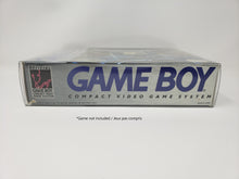 Load image into Gallery viewer, NINTENDO GAMEBOY ORIGINAL BLUE GRAY VARIANT CONSOLE CLEAR BOX PROTECTOR PLASTIC CASE
