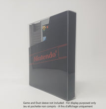 Load image into Gallery viewer, BOX PROTECTOR FOR NINTENDO NES DUST SLEEVE CARTRIDGE GAME CLEAR PLASTIC CASE