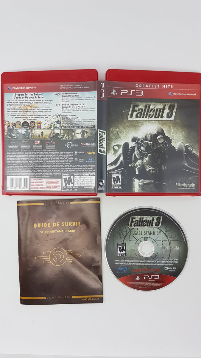 Jogo Seminovo Fallout 3 Greatest Hits Ps3 Mídia Física