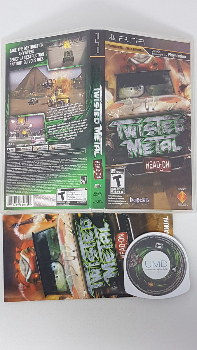 Twisted Metal Head-On – Sony PSP – NTSC – Complet (boîte, Manuel) – Bon état