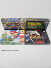Load image into Gallery viewer, SNES N64 CIB CLEAR BOX PROTECTOR PLASTIC CASE