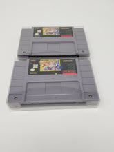 Load image into Gallery viewer, SUPER NINTENDO SNES CARTDRIGE GAME CLEAR BOX PROTECTOR SLEEVE CASE