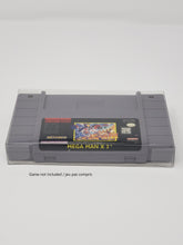 Load image into Gallery viewer, SUPER NINTENDO SNES CARTDRIGE GAME CLEAR BOX PROTECTOR SLEEVE CASE