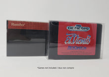 Load image into Gallery viewer, BOX PROTECTOR FOR SEGA GENESIS OR MASTER SYSTEM CARTRIDGE CLEAR PLASTIC CASE