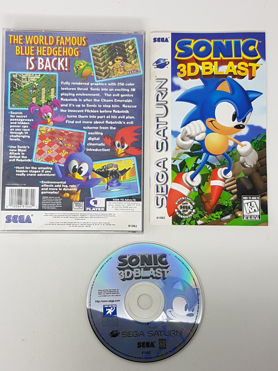 SS★SONIC 3D BLAST 海外版★箱付・説明書付・ソフト付 SS☆SONIC 3D BLAST 海外版☆箱付・説明書付・ソフト付