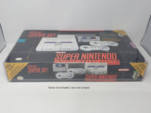 Load image into Gallery viewer, SUPER NINTENDO - SNES CONSOLE SUPER SET CLEAR BOX PROTECTOR PLASTIC CASE