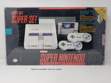 Load image into Gallery viewer, SUPER NINTENDO - SNES CONSOLE SUPER SET CLEAR BOX PROTECTOR PLASTIC CASE