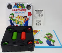 Charger l'image dans la galerie, Super Mario Checkers & Tic Tac Toe in Tin - Board Game