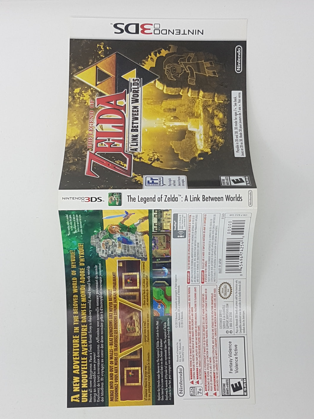 Zelda A Link Between Worlds [Cover art] - Nintendo 3DS