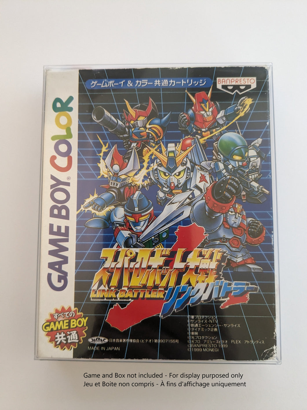 BOX PROTECTOR FOR NINTENDO GAMEBOY COLOR GBC JAP CIB GAME CLEAR PLASTIC CASE