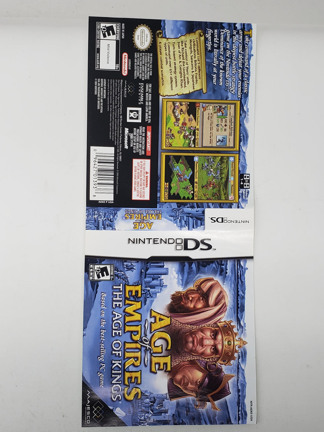 Age of Empires The Age of Kings [Couverture] - Nintendo DS