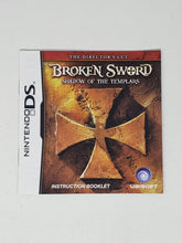 Charger l&#39;image dans la galerie, Broken Sword The Shadow of the Templars [manuel] - Nintendo DS
