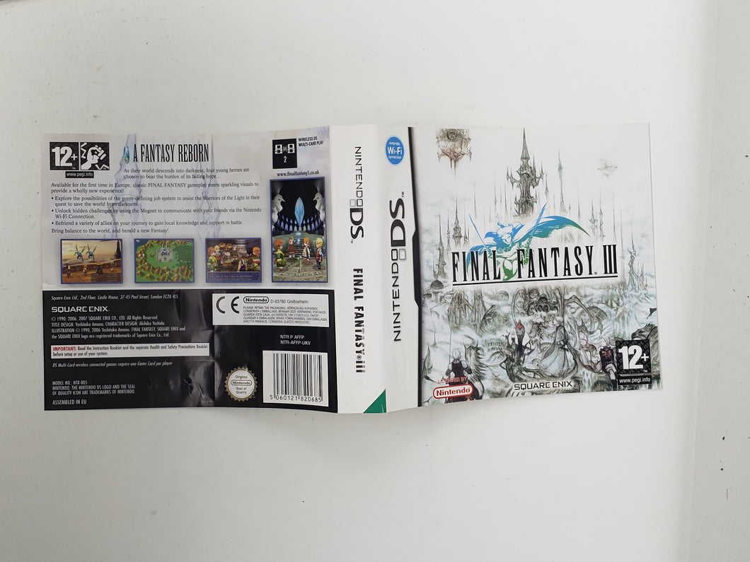 Final Fantasy III [Couverture] PAL - Nintendo DS