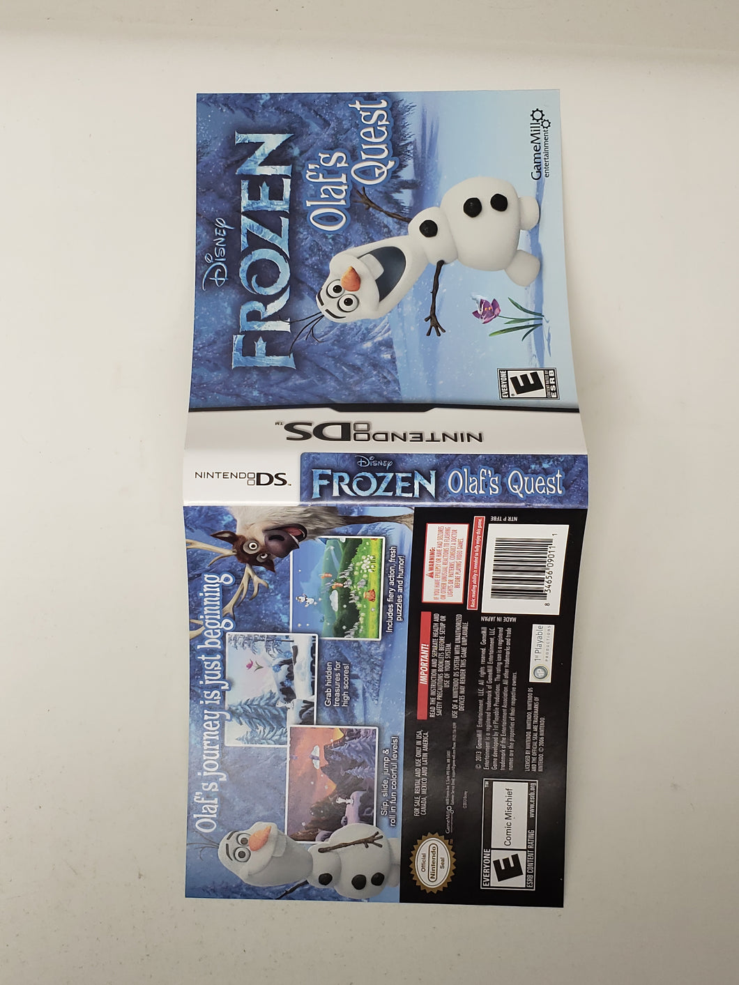 Frozen - Olaf's Quest [Couverture] - Nintendo DS