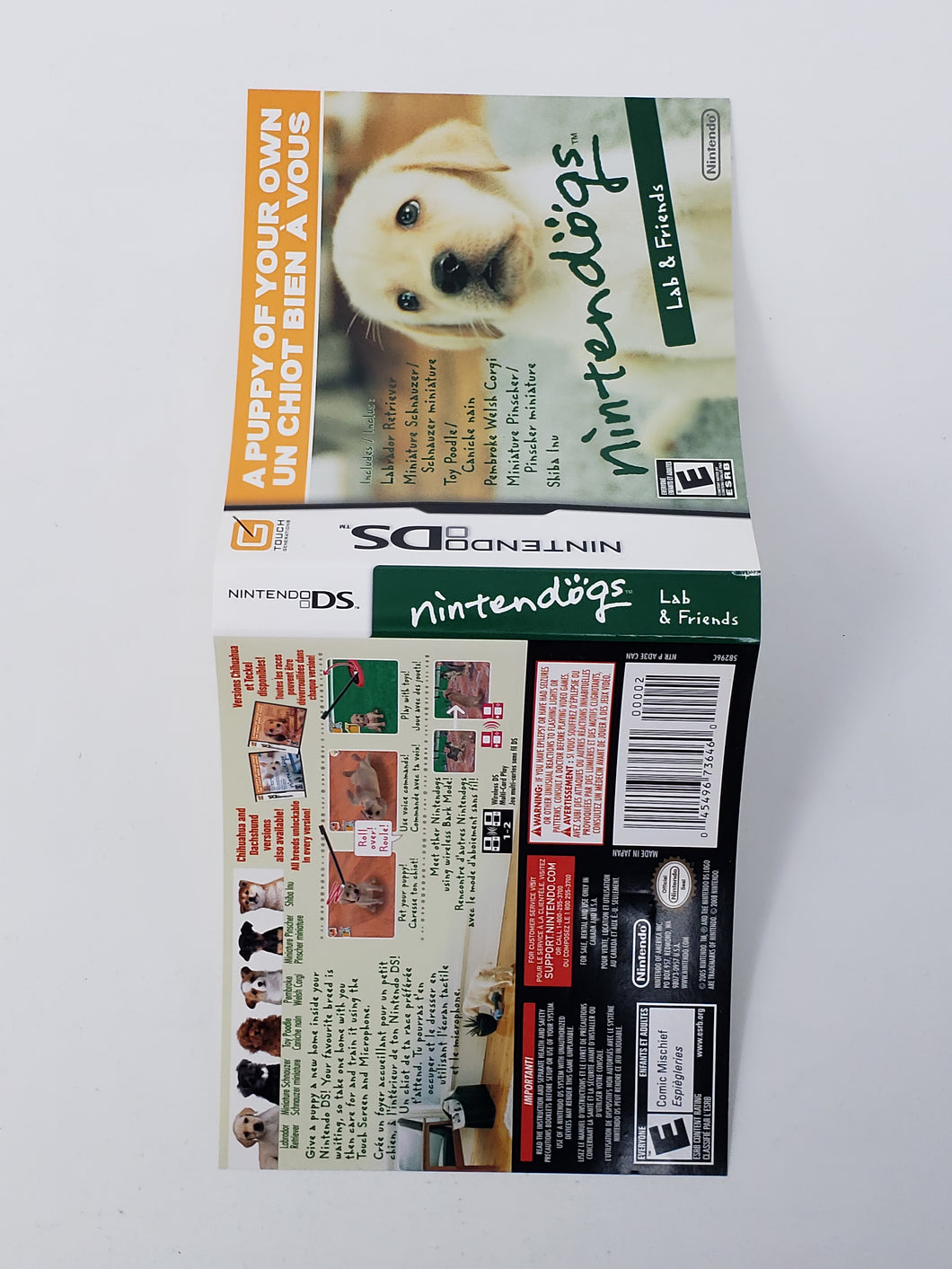 Nintendogs Lab and Friends [Couverture] - Nintendo DS