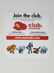 Pokemon Join the Club Nintendo [Insertion] - Nintendo DS