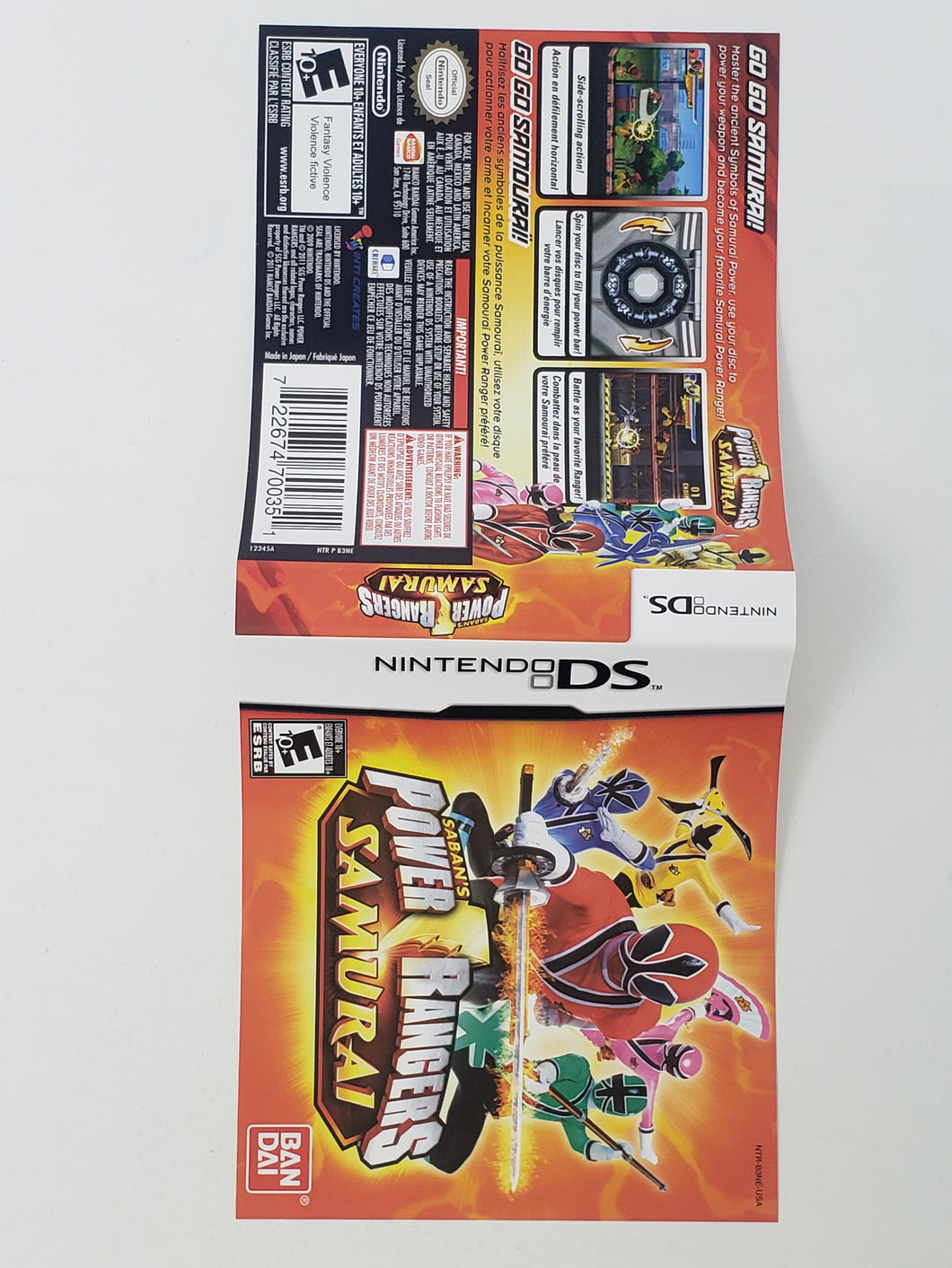 Power Rangers Samurai [Couverture] - Nintendo DS