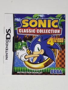 Sonic Classic Collection [manuel] - Nintendo DS