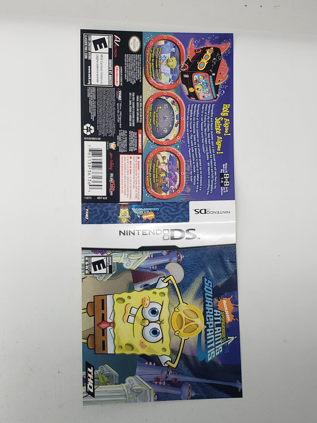 SpongeBob's Atlantis SquarePantis [Couverture] - Nintendo DS