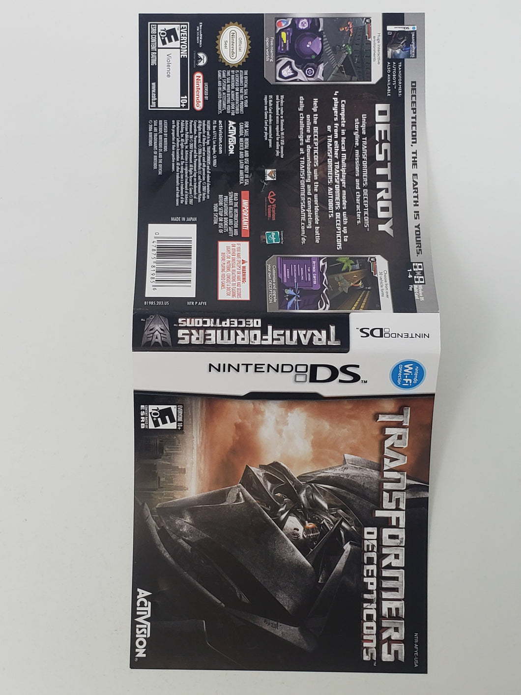 Transformers Decepticons [Couverture] - Nintendo DS