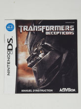 Charger l&#39;image dans la galerie, Transformers Decepticons [manuel] - Nintendo DS
