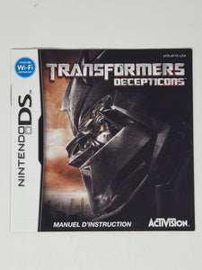 Transformers Decepticons [manuel] - Nintendo DS