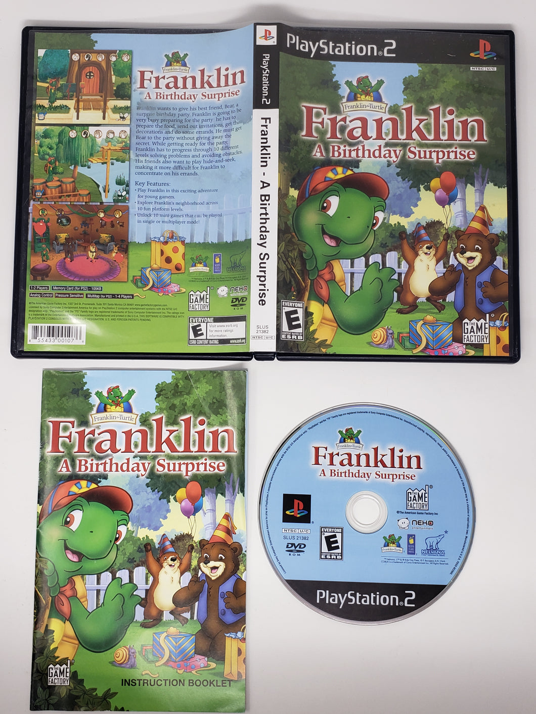 Franklin The Turtle - A Birthday Surprise - Sony Playstation 2 | PS2