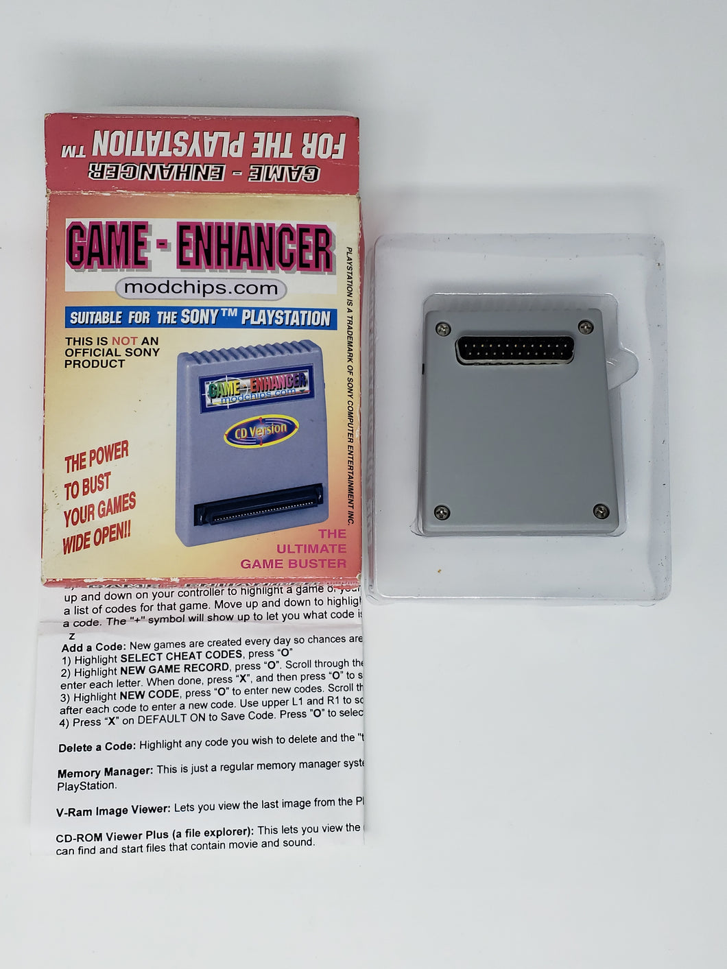 Game Enhancer - Sony Playstation 1 | PS1