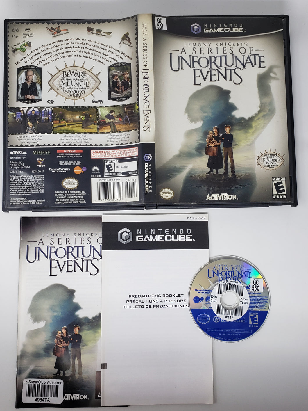 Lemony Snicket's A Series of Unfortunate Events - Nintendo Gamecube