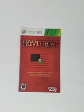 Charger l'image dans la galerie, XBOX360 - Homefront [manuel]
