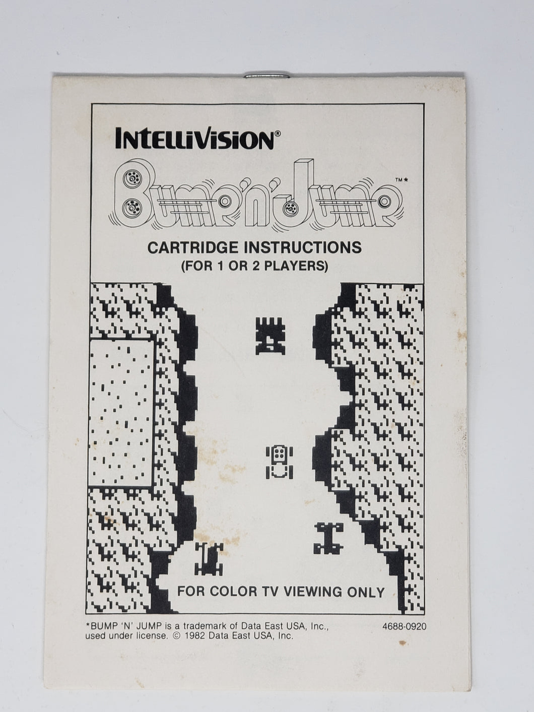 Bump and Jump [manuel] - Intellivision