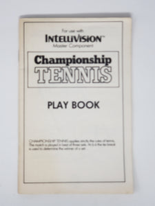 Championship Tennis [manuel] - Intellivision