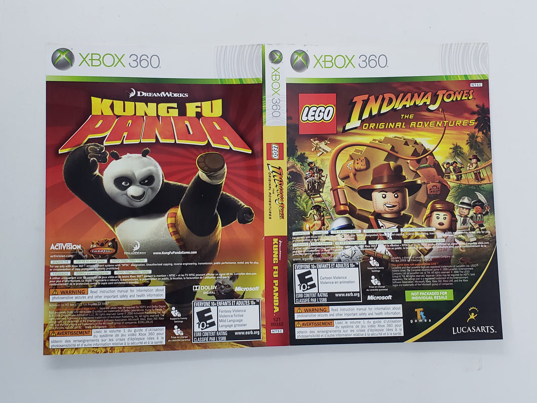 LEGO Indiana Jones and Kung Fu Panda Combo [Cover Art] - Microsoft Xbox 360