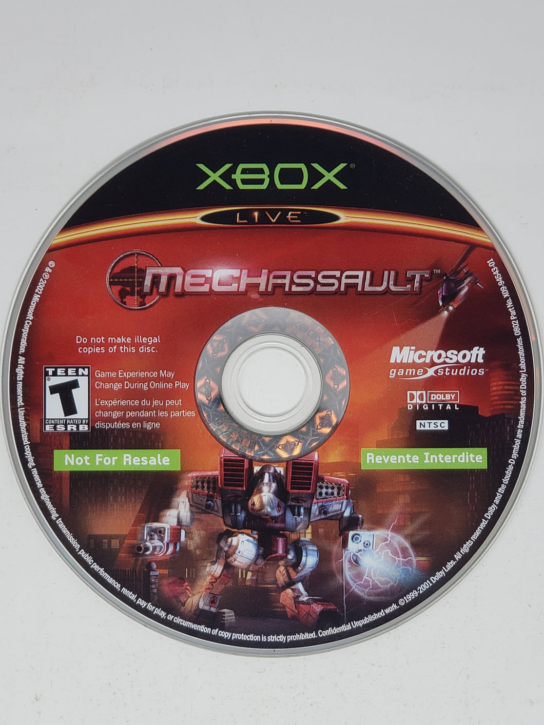 MechAssault - Microsoft Xbox