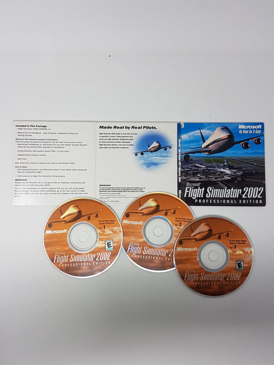 Microsoft Flight Simulator 2002 Professional Edition PC Game