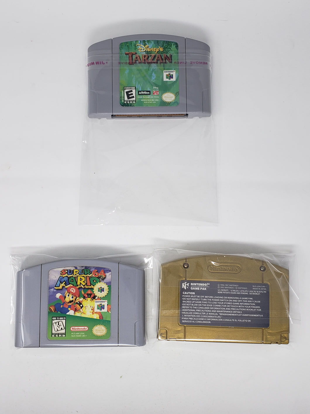 NINTENDO 64 N64 CARTRIDGE PLASTIC BAG