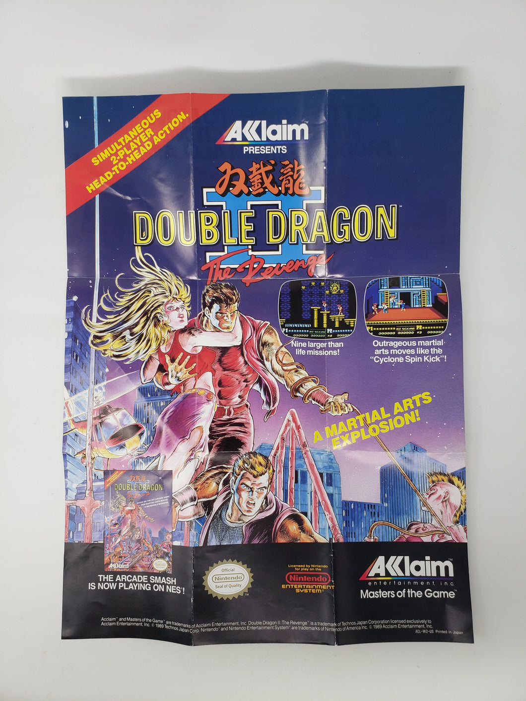 Double Dragon II [Poster] - Nintendo NES