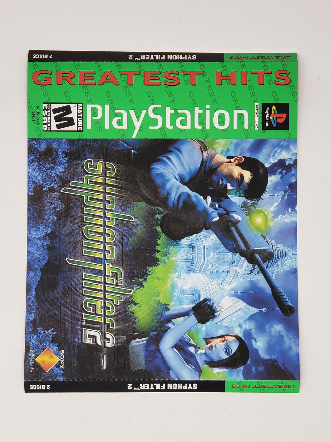 Syphon Filter 2 [Front cover art] [Greatest Hits] - Playstation | PS1