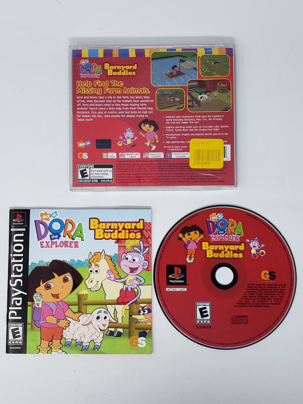 Dora the Explorer Barnyard Buddies - Sony Playstation 1 | PS1