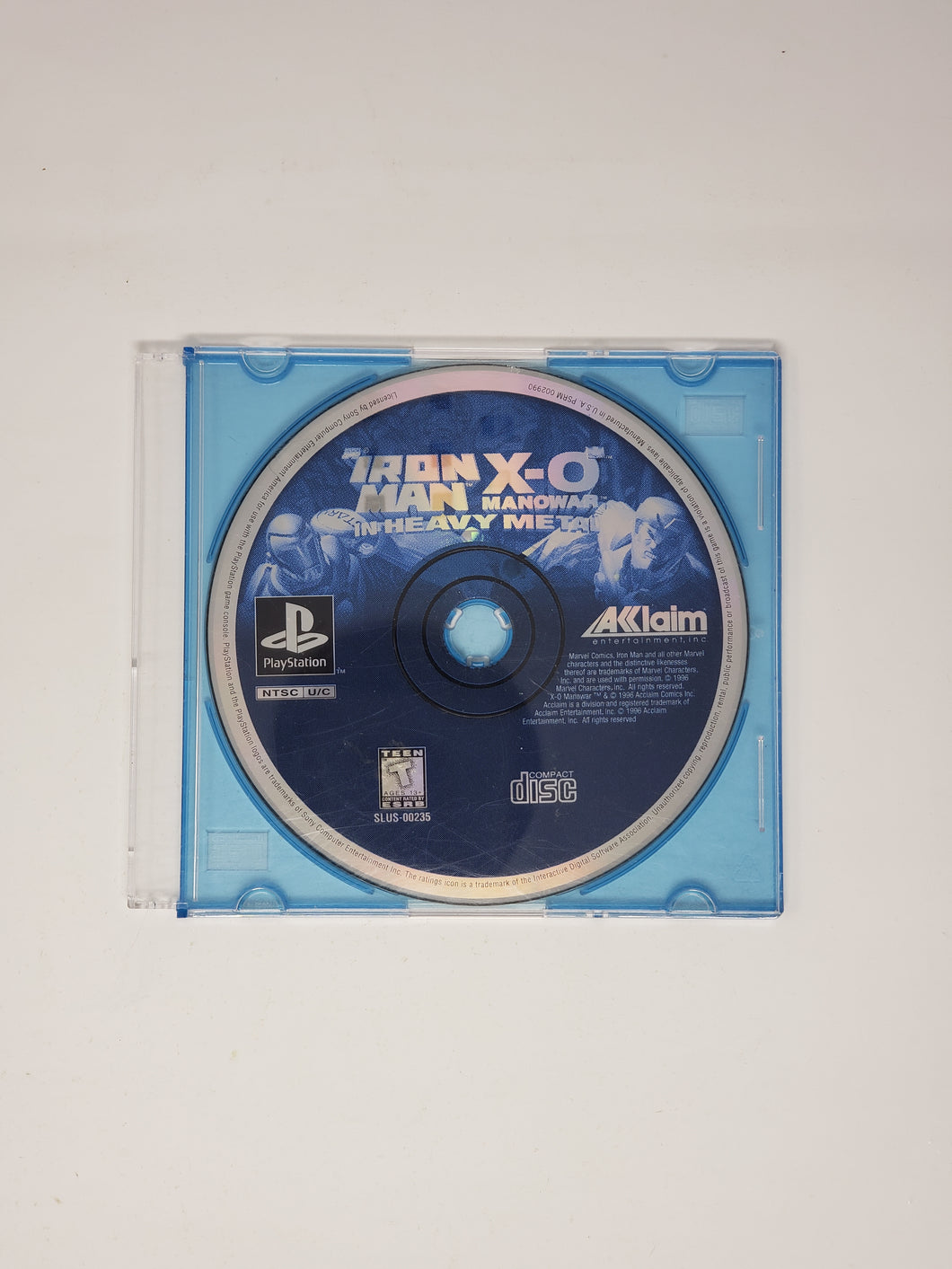 Iron Man X-O Manowar in Heavy Metal - Sony Playstation 1 | PS1