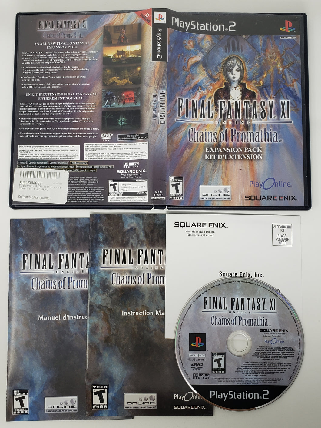 Final Fantasy XI Chains of Promathia - Sony Playstation 2 | PS2